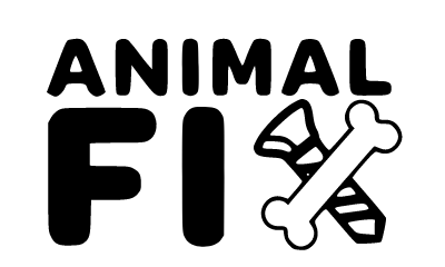 Logo Animal Fix Negro Transparente